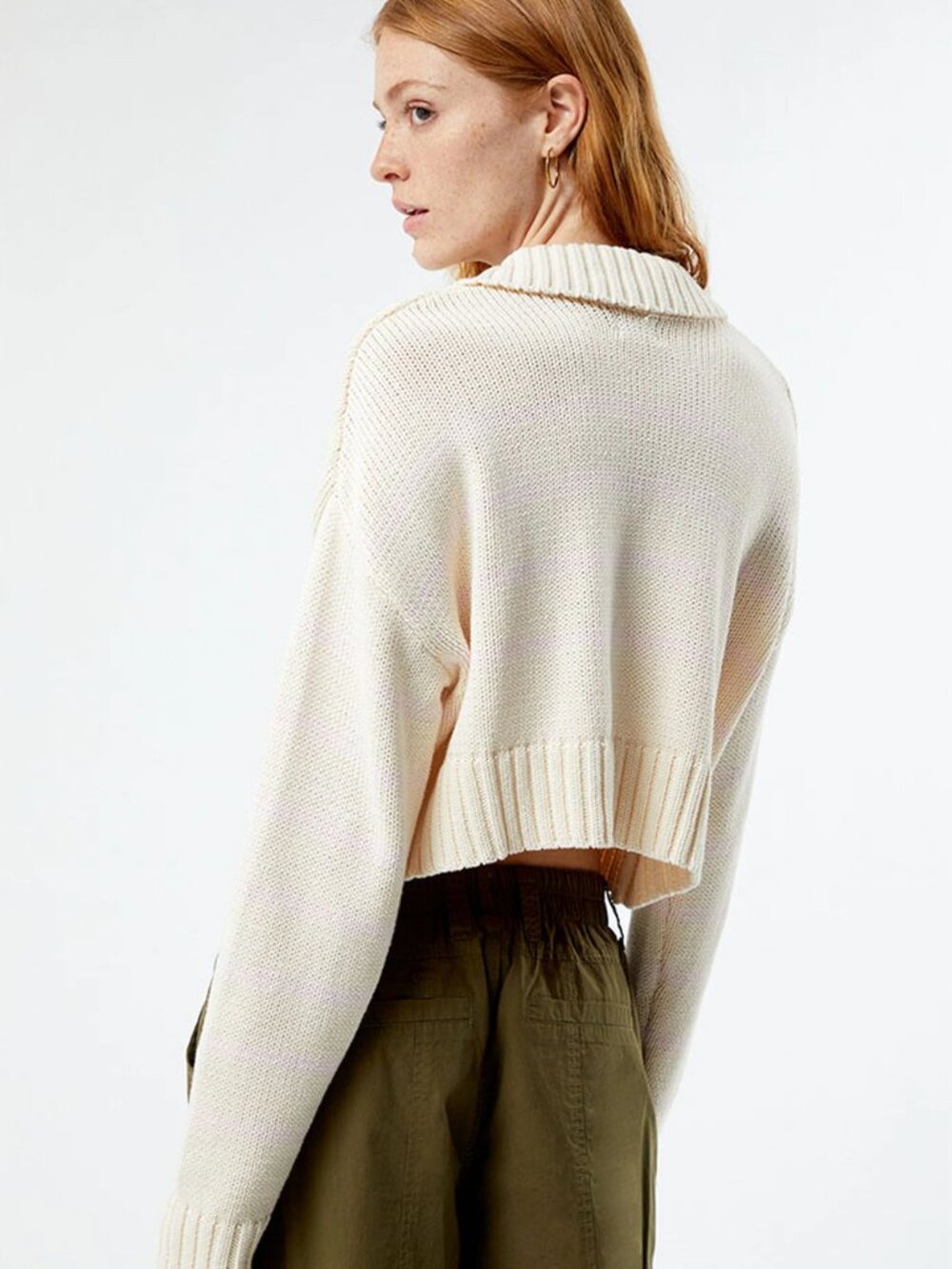 PACSUN LA Hearts Callie Collared Sweater S